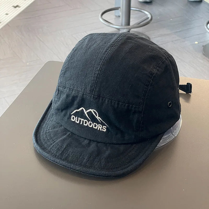 Baseball Caps for Women Short Brim Baseball Hat Men Sunshade Peaked Cap Cotton Outdoor Mountaineering Duckbill Hat Visors 모자
