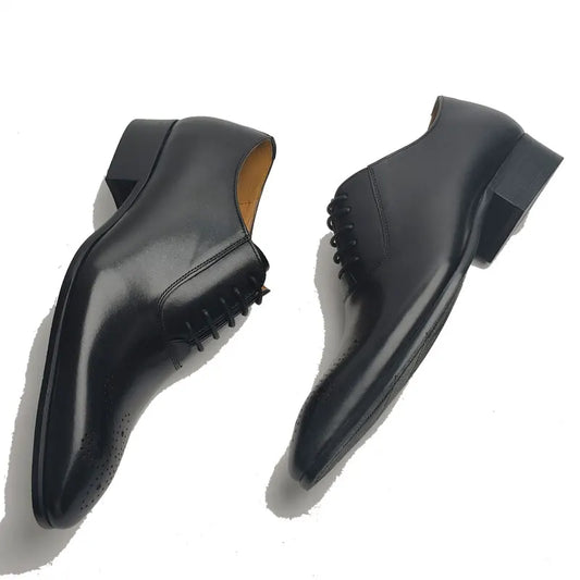 Handmade Wedding Men's Leather Shoes High Quality Formal Office Genuine Leather Shoes New Arrival Business Party Dress Shoe
