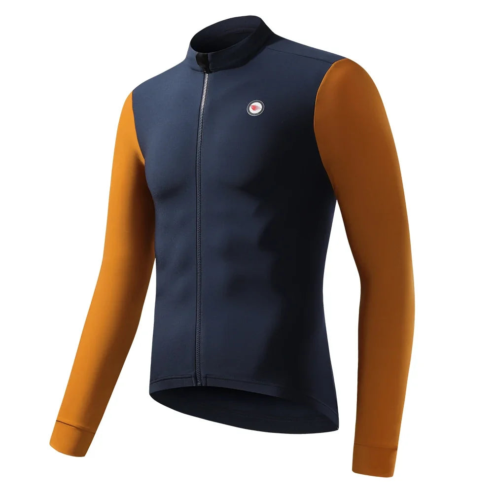 Men Cycling Jacket Winter Thermal Fleece Windbreaker UPF 50+ Sun Protection MTB Bicycle Clothing Bike Coat Riding Windproof