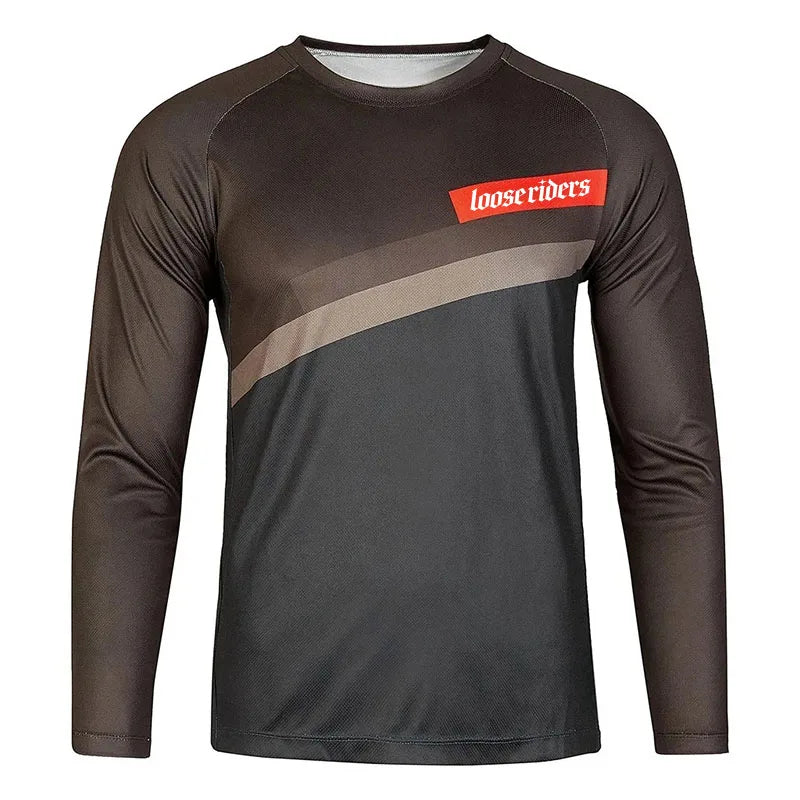 loose riders jersey motocross enduro downhill cycling jersey men's BMX mountain bike shirt breathable quick-drying T-shirt