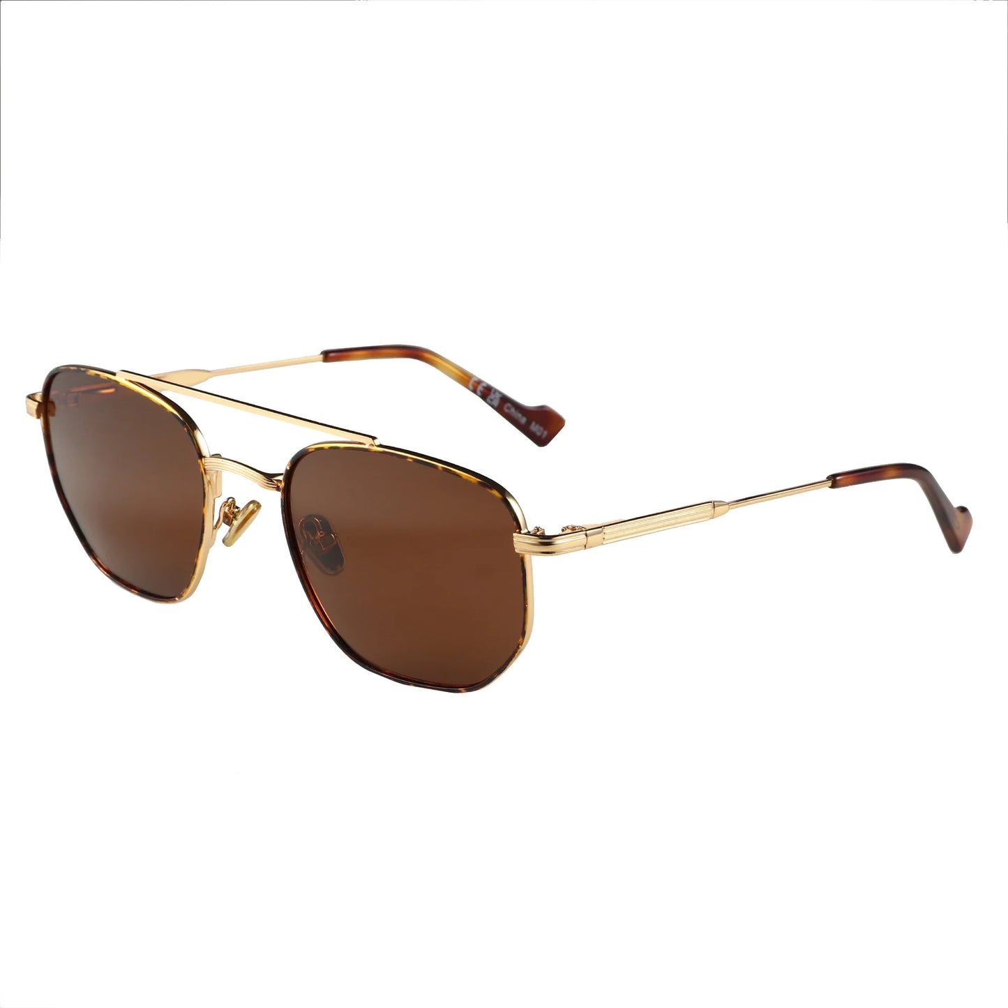 Fashion Uv400 Protect Sunglasses Men Women Trendy Double Bridge Pilot Polarized Sun Glasses Goggles Shades