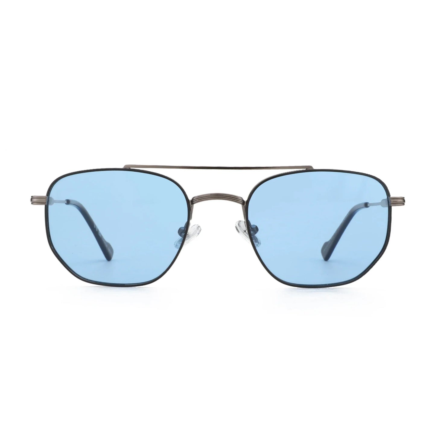 Fashion Hexagonal Geometry Polarized Sunglasses for Men Women Polygon Metal Shade Pilot Sun Glasses ZS1210