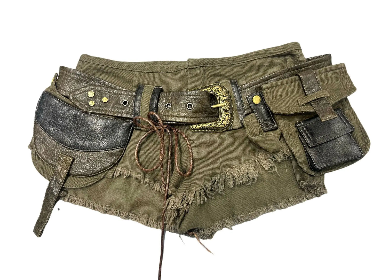 Summer Women's Y2k Street Fashion Gyaru Workwear Denim Shorts Japanese Harajuku Denim Hot Pants Cyberpunk Outfit 2025