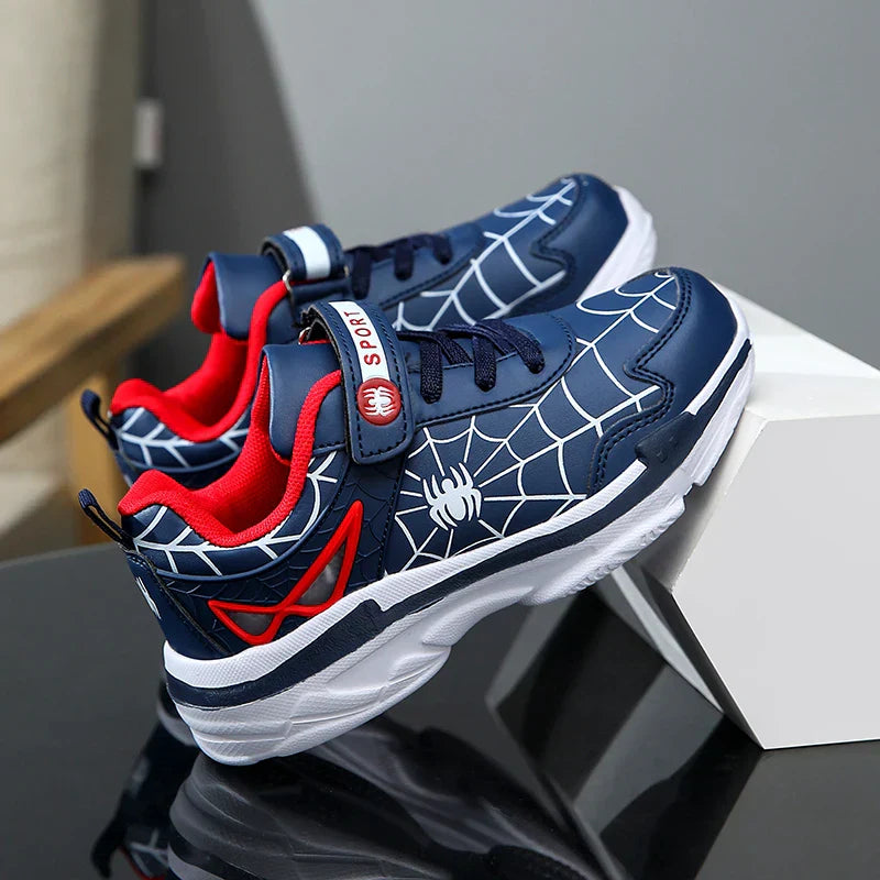 A pair of children's four-season leather sport shoes, soft, comfortable, wear-resistant casual shoes, size 26-38,BH-828