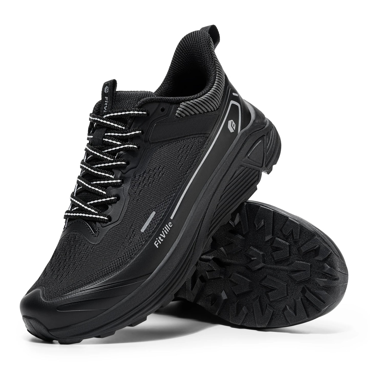 Men's Wide Toe Box Shoes Cushioned Well Sneakers Non Slip Lightweight Breathable Running Shoes for Swollen Feet