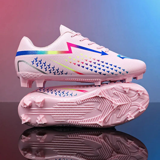 High Quality Mens Soccer Shoes Society Ultralight Turf Soccer Cleats Sneakers Training Football Boots Chuteira Campo 35-45