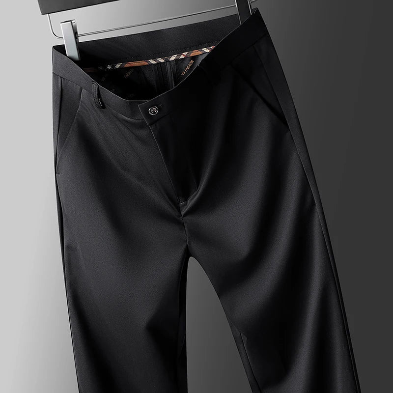 Four-Way Stretch Business Casual Pants for Men, Spring/Autumn Dress Pants, Men's Trousers, Formal Pants, Casual Elastic Dress Pa