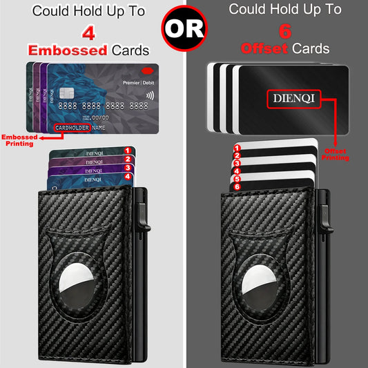 Porte-monnaie antivol homme, porte-cartes de crédit RFID pour Apple AirTag, porte-cartes bancaires homme, étui mince et minimaliste, portefeuille intelligent AirTag