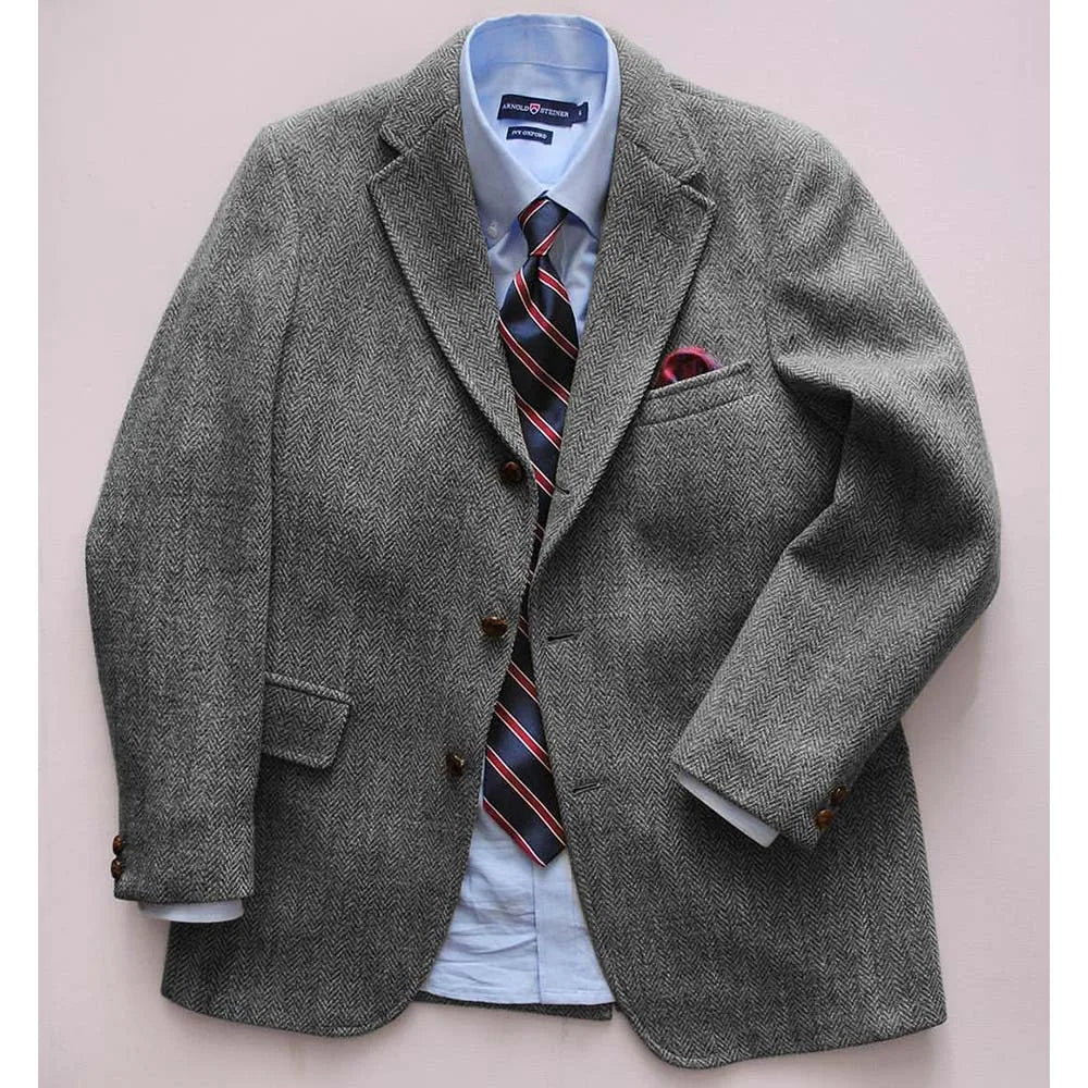 Men's Casual Blazer Herringbone Slim Fit Single Breasted Stylish Comfortable Jacket Men's Coat Double Breasted Blazer Men's Suit