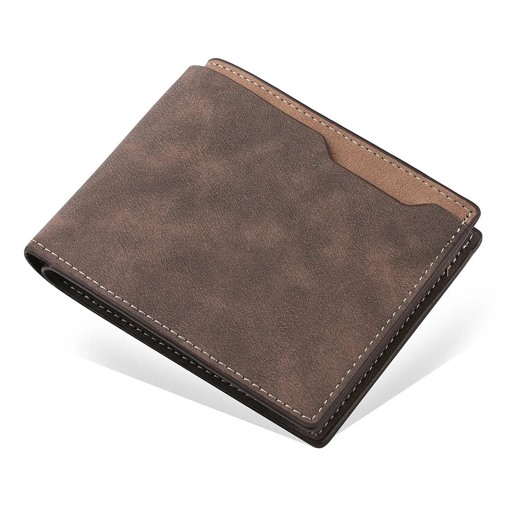 Portefeuille Homme Cuir Porte-billets Mince Rétro Cuir de vachette Porte-cartes/ID Inserts Porte-monnaie Luxe Affaires Portefeuille Pliable