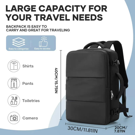 Luggage Cabin Bag, 40x30x20 Bag Men Women 15.6inch Laptop Bag Business Travel Backpack,College School Backapck
