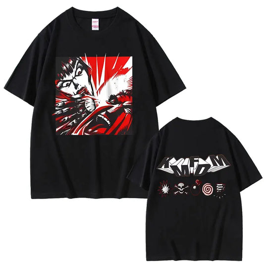Rock Band Kmfdm Tour 97 Graphic Print T-shirt Summer Men Women Vintage Gothic Punk Streetwear Male Casual Pure Cotton T Shirts