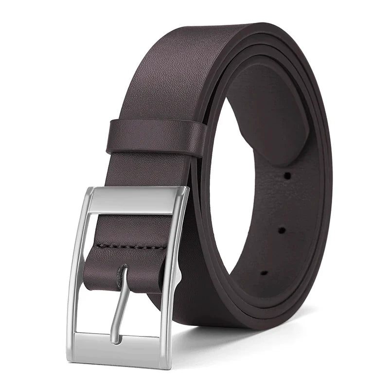 Retro Men's Pin Buckle PU Belt Trendy Versatile Business Belt Fashion Men's Unique Design Belt