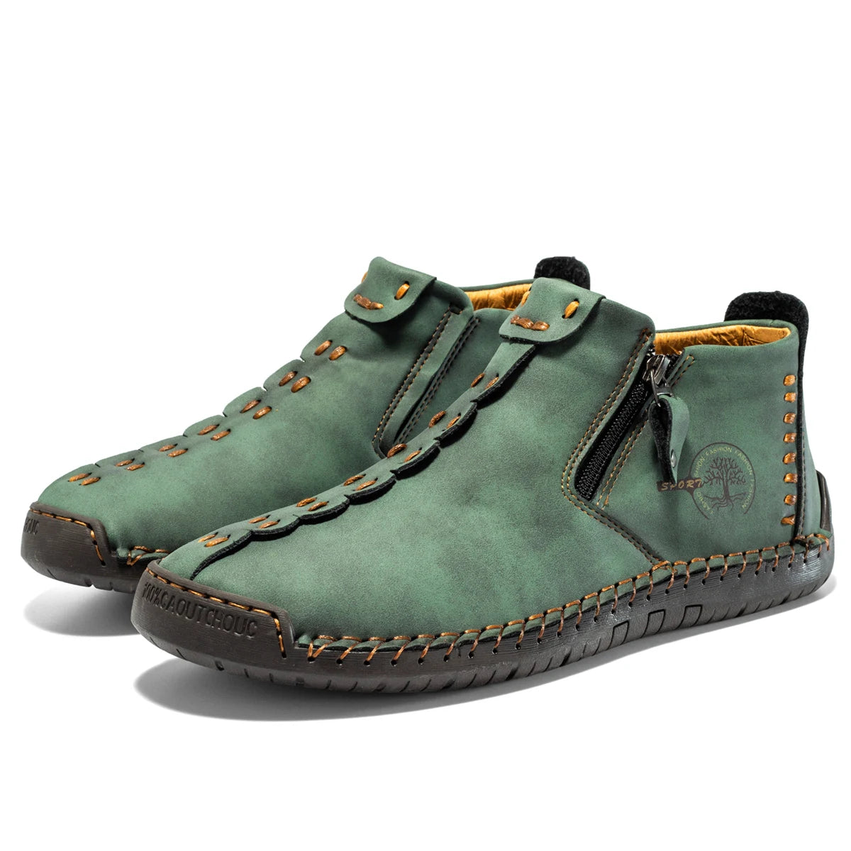 2026 New Style Comfortable Loafers Fashion Ethnic Style Casual Shoes Men's Slip-on Spring Breathable Boots Plus Size Ankle Boots