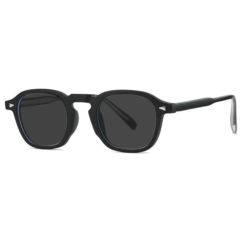 High Quality Fashion Oval Small Frame Myopia Sunglasses for Men Women Optical Prescription Gray Sunglasses Anti UV400