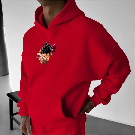ONE PIECE Men's Hoodie Sweater Monkey D.luffy GRAR 4 Anime Spring and Autumn Boys Children's Long Sleeve Parent-Child WearWinter