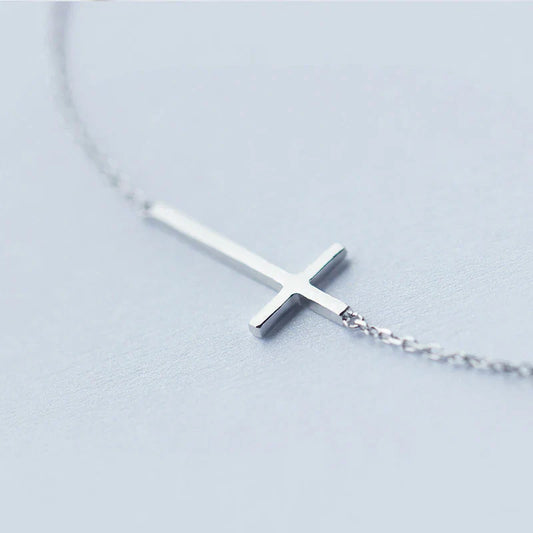 Véritable bracelet classique pour femme en argent sterling 925 avec chaîne à maillons croisés, bijou en argent sterling, cadeau de Saint-Valentin