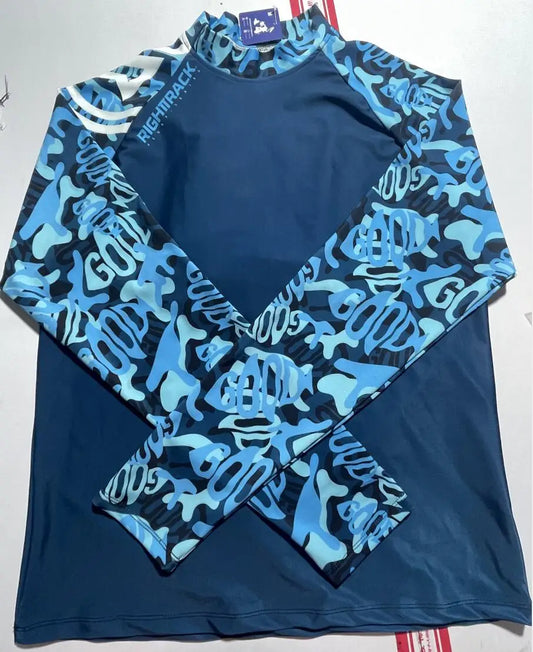 RT Rashguard Snorkeling Color Block Long Sleeve Surf Shirt UV Protection Swimwear UPF Summer Diving Sunscreen Beachwear