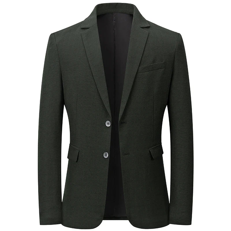 Brand Business England Style Men Suit Slim Fit Easy Care Spring Autumn Wedding Black Formal Blazer for Men Clothing