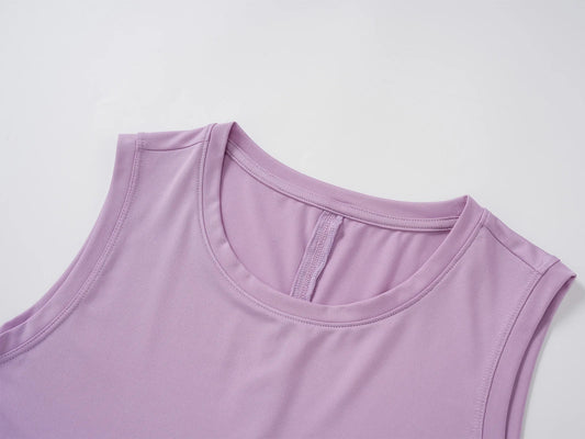 Quick Dry Women's Tank Top UPF 80+ UV Protection Tie Back Sports Vest Moisture Wicking Yoga Fitness Sleeveless T-shirt