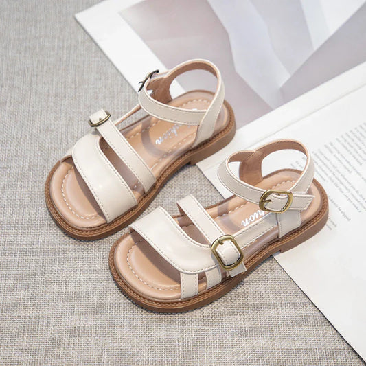 Children's Summer Sandals Hollow-out Woven Fashion Girls Beach Sandals Simple Fashion Kids Causal Flats Shoes Size 26-36