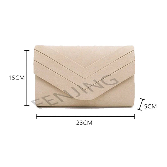 Velvet Women's Evening Bags Formal Party Clutches Wedding Purses Cocktail Prom Handbags Luxury Chain Shoulder Messenger Bags