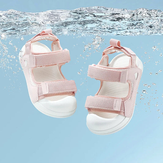 Cheerful Mario Summer Cute Outdoor Sandals for Kids Walking and Travel