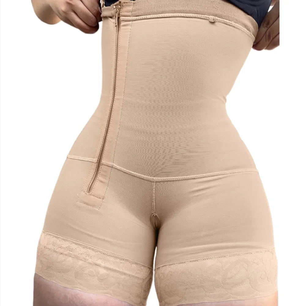 Colombianas Side Zipper Slimming Shapewear Tummy Control Underwear High Compression Waist Trainer Corset Body Shaper