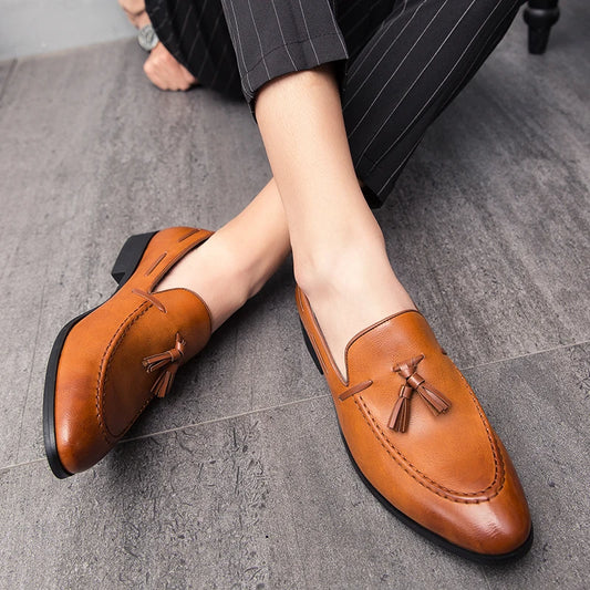 Men's Tassel Loafers Dress Shoes Business Leisure Driving Shoes Summer Outdoor Classic Fashion Famous Brand Luxury