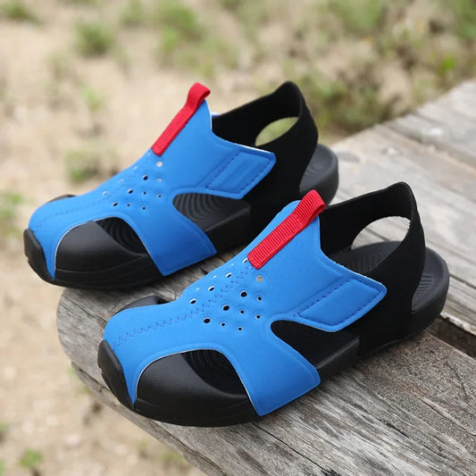 Children Functional Sandals Kids Fashion Airplane Shoes Summer New Baby Beach Shoes Boys and Girls Cool Barefoot Sandals