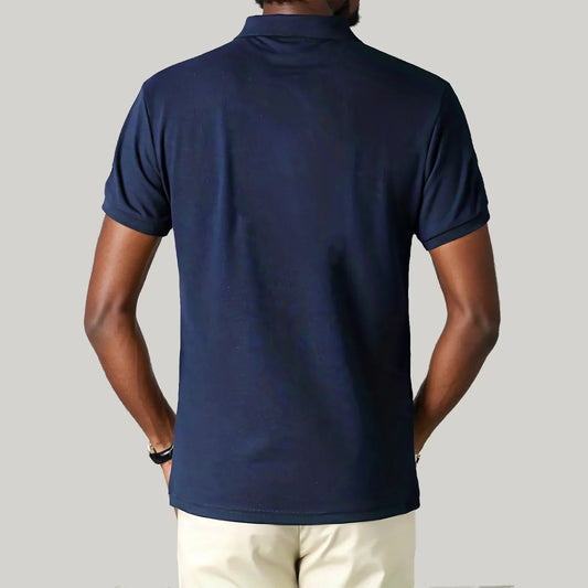 Men's polo shirt UAE Dubai short Royal casual sport party high-end cotton embroidery luxury contrast color original design