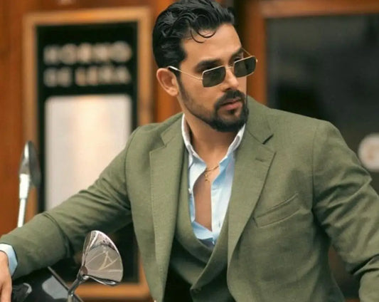 Sage Green Linen Men Suits 3 Pieces Prom Wedding Tuxedo Summer Slim Fit Groom Blazer Trousers Vest Set Formal Men Suit Set