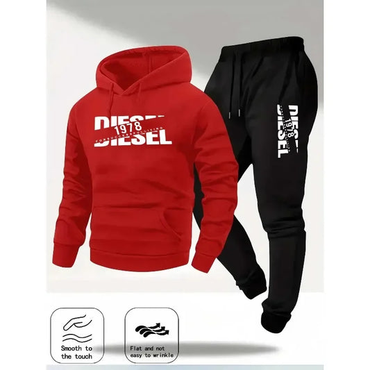 Autumn and winter new hooded sweatshirt sportswear fashion sports hooded sweatshirt casual sweatshirt and pants two in one