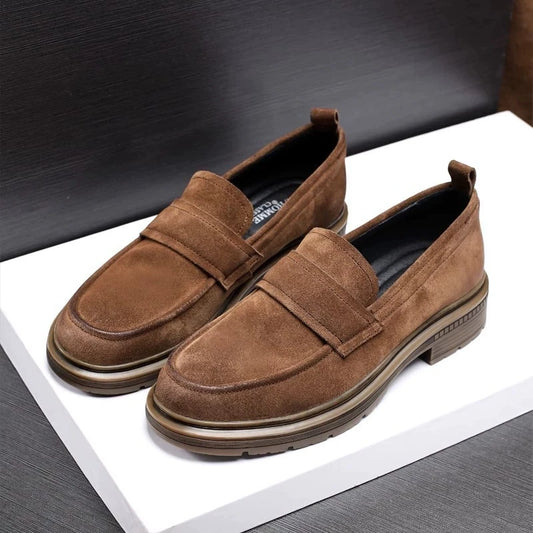 Classic Soft Cowhide Mans Loafers Spring Luxury Genuine Leather Comfortable Fashion British Outdoor Leisure Driving Shoes Man