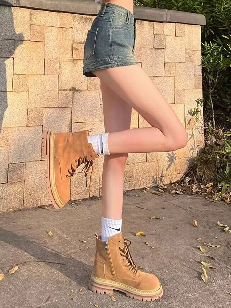 Summer Women Korean Retro Sexy Thin Hot Denim Shorts Jeans Lady Mini Pants Girls Tight Elastic High Street Ultra Short Jeans