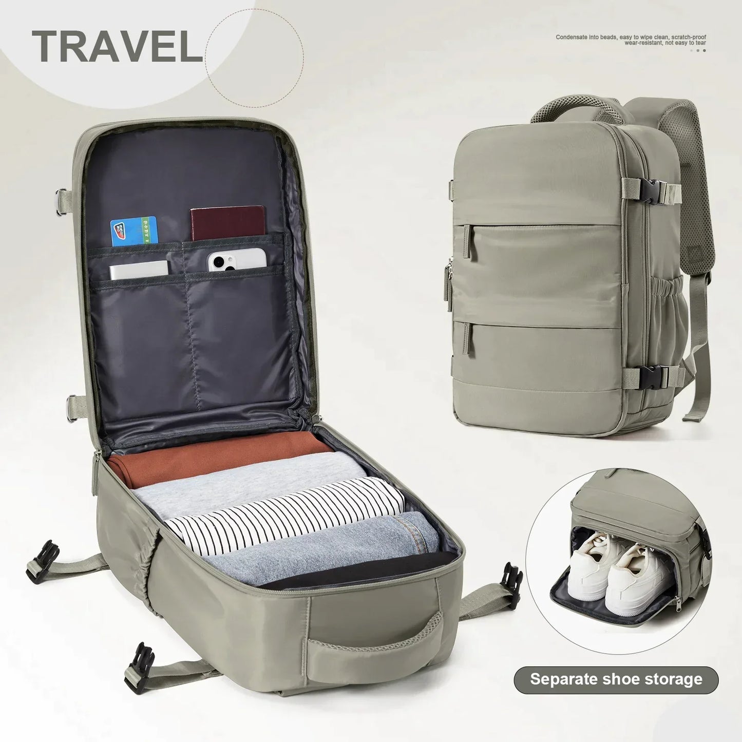 Backpack 40x30x20 Cabin Bag Travel Backpack for Men Women Hand Luggage Leisure Laptop Backpack mochila para viaje cabina