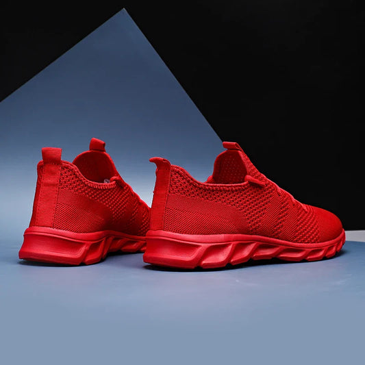 Men's casual sports shoes breathable summer light Soft sole comfort outdoor running shoes fashion student mesh plus size sneaker