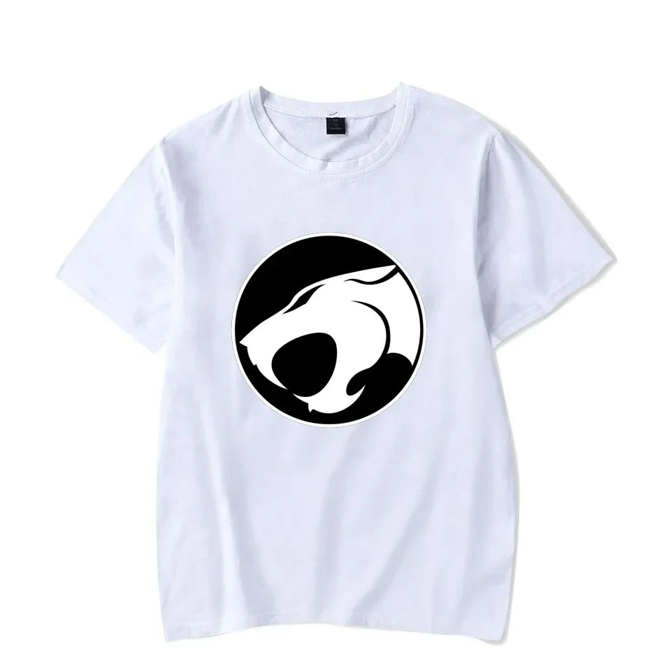Luminous T-shirt Mens Fashion Casual Short Sleeve Round Neck Tops Mens Clothing Hipster Glowing ThunderCat T-shirt