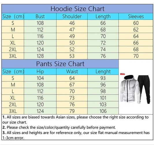 2026 New Spring Autumn Men's Long Sleeve Hoodie; Pants Two-piece Set Fashion Outdoor Running Sports Suit