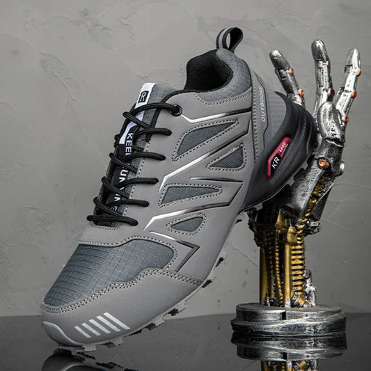 2025 New Men Hiking Shoes Outdoor Waterproof Sports Shoes Comfortable Leather Hiking Training Boots Large Size Tactical Shoe Men