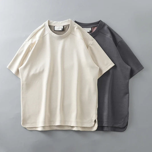 Modal Fabric T Shirts for Men 2025 Summer New Coolness Quick-Drying Shorts-Sleeve Tops Oversized Men's Clothing