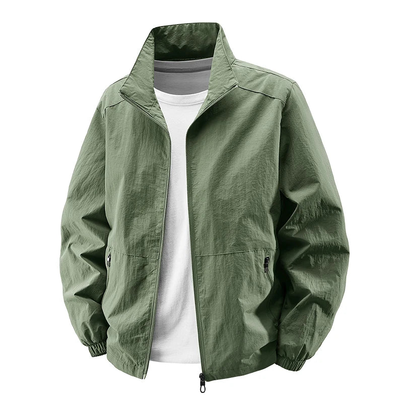 Men Outdoor Cycling High Quality UV Resistant Jacket Fashionable Versatile Windproof Breathable Jacket Spring Autumn Comfortable