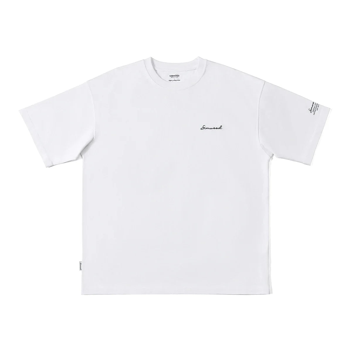 2026 Summer New Super Loose Heavyweight 320gsm 100% Cotton Washed Vintage T-shirts Men Plus Size Logo Embroidery Tops
