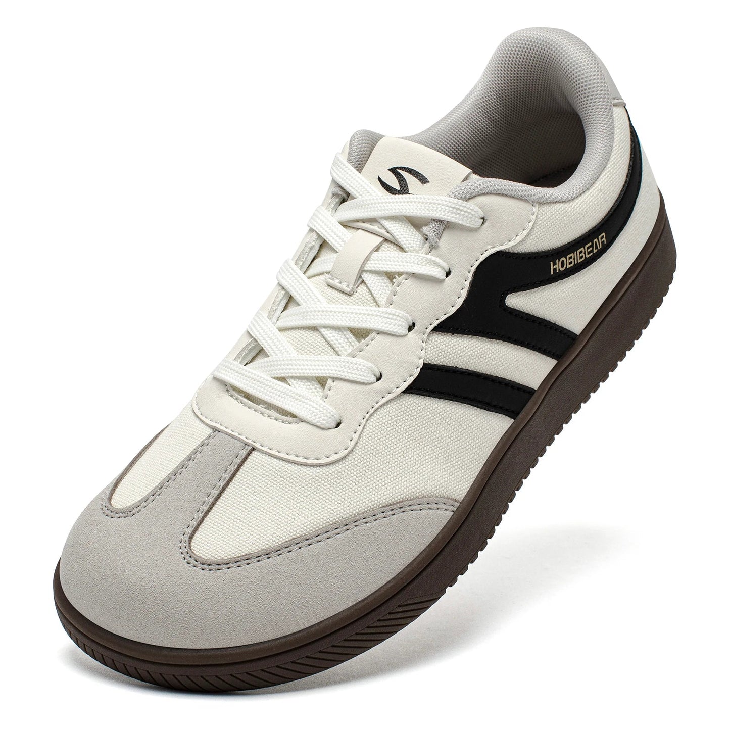 Wide Toe Sneakers Unisex Walking Shoes Lace Up fabric Non Slip Casual Sneaker