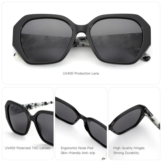 Butterfly Acetate Polarized Sunglasses 2026 New Women Thick Frame UV400 Protection Sun Glasses for Ladies Shopping Gift