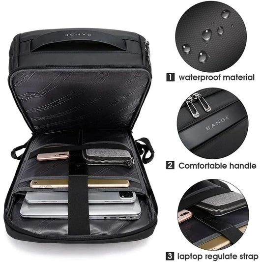 Business Backpacks Laptop 15.6 inch Multifunctional WaterProof Big Capacity Daily Work Male Backpack School Bag Mochila