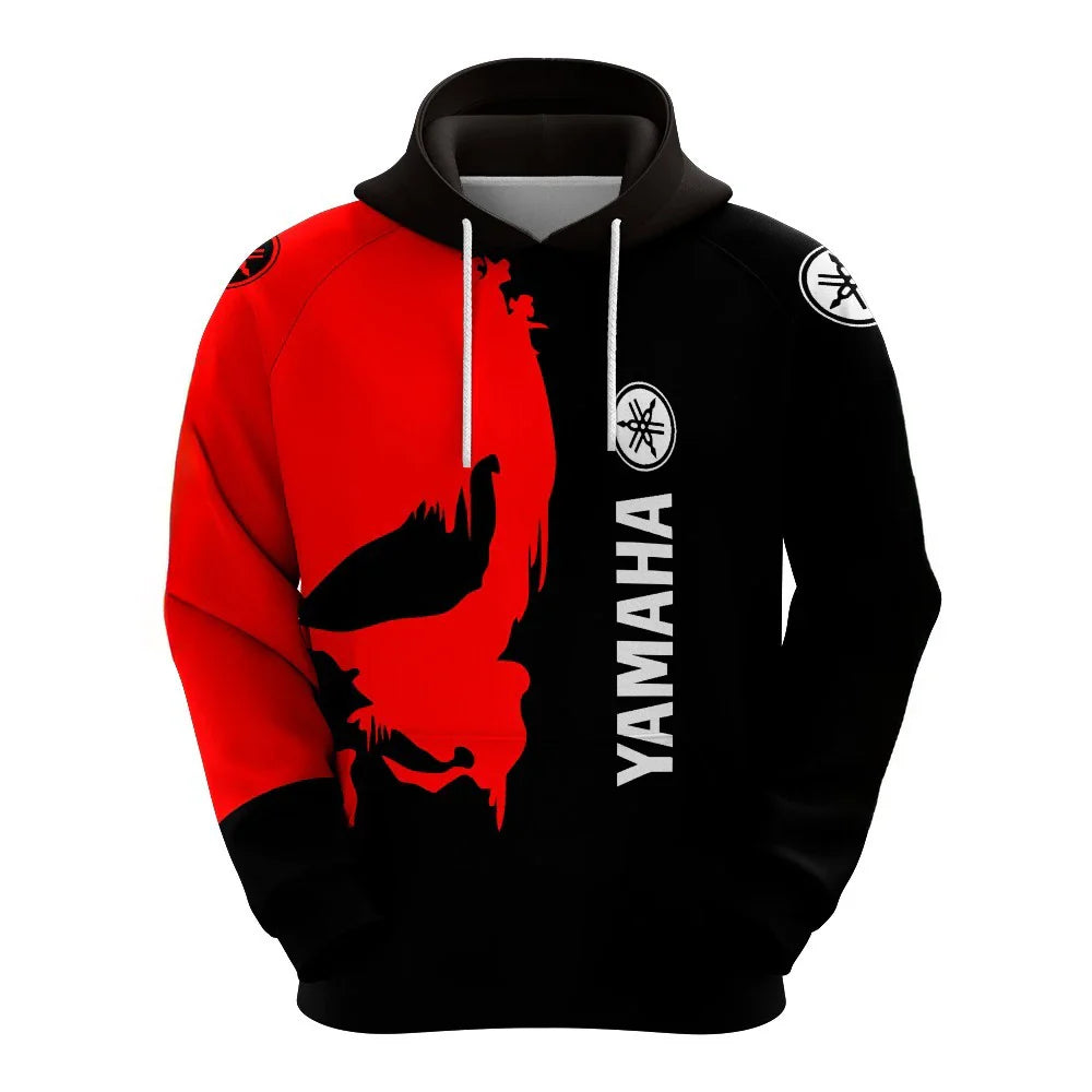 2026 New Yamaha Motorcycle Racing Suit Men's And Women's Oversized Breathable Quick Drying Sports Hoodie Motocross GP Jersey