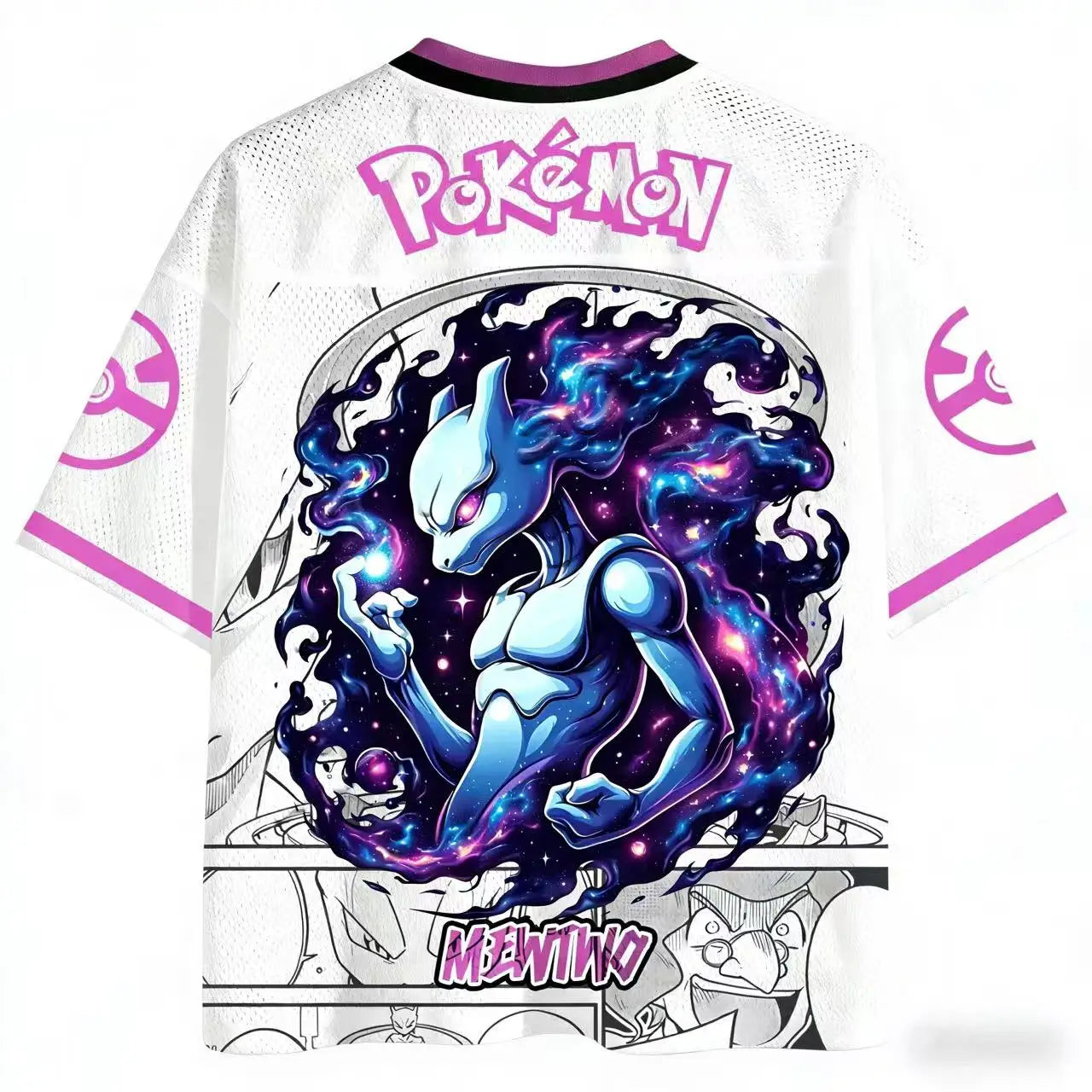 Summer 2026 Pokemon Series Themed Baseball Suit 3D Printed Breathable Quick Drying Short-sleeved T-shirt Adult Parent-child Top