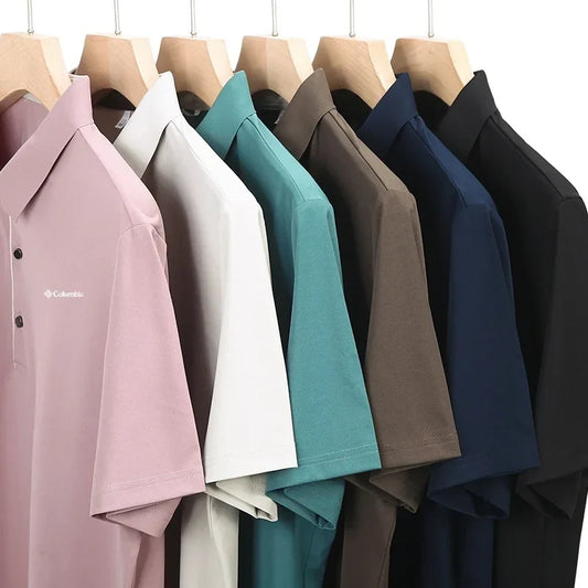 Designer Men's Brand Short Sleeve Polo Shirt New Lapel Casual Letter Print T-Shirt Top Versatile Business Trendy Men's Clothing