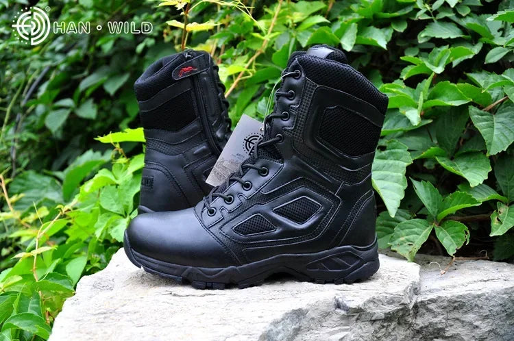 2025 Winter Tactical Boots Men Black Desert Safety Army Shoes Motorcycle Breathable Military Assault Combat Ankle Boots for Man